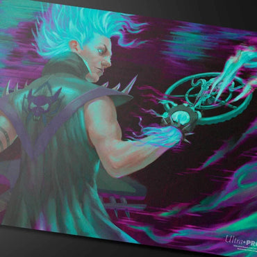 Ultra PRO - Aetherdrift Winter, Cursed Rider Playmat for Magic: The Gathering,