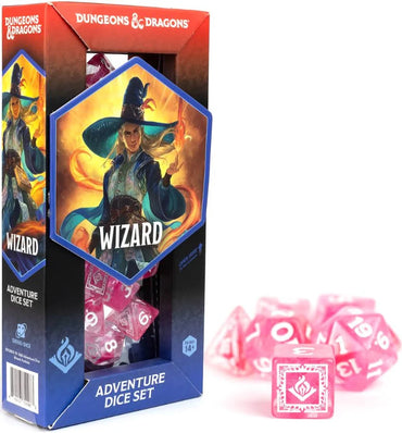 Dungeons & Dragons Adventure Dice - Wizard: Fuchsia | Sirius Dice
