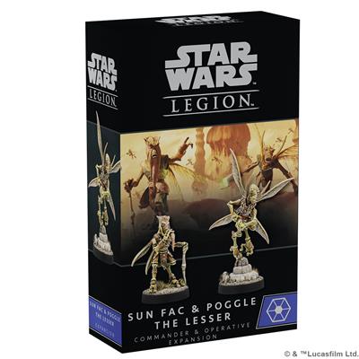 STAR WARS: LEGION - SUN FAC AND POGGLE THE LESSER OPERATIVE AND COMMANDER EXPANSION