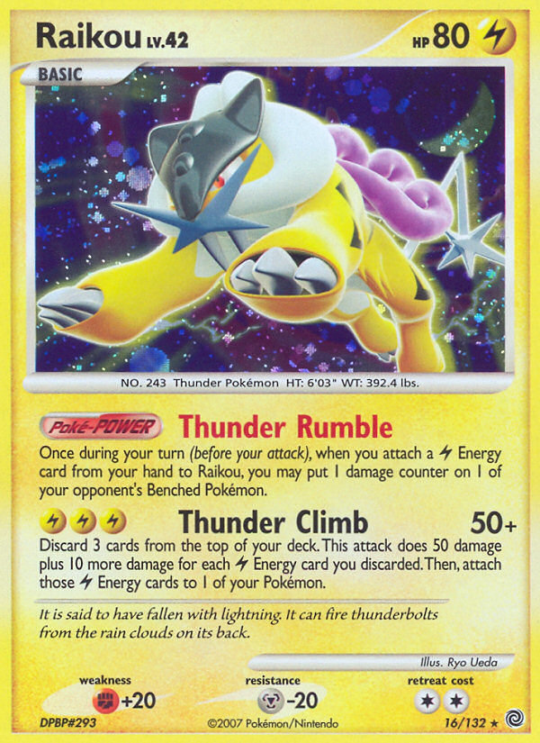 Raikou (16/132) [Diamond & Pearl: Secret Wonders]