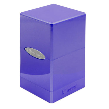 Hi-Gloss Satin Tower Deck Box: Amethyst Purple