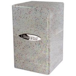 Glitter Satin Tower Deck Box - Clear
