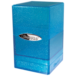 Glitter Satin Tower Deck Box - Blue