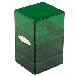 Glitter Satin Tower Deck Box - Green