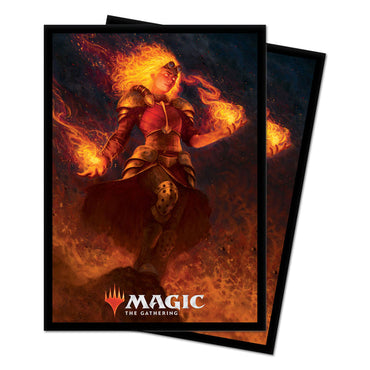 M21 Chandra, Heart of Fire Standard Deck Protector Sleeves (100ct) for Magic: The Gathering
