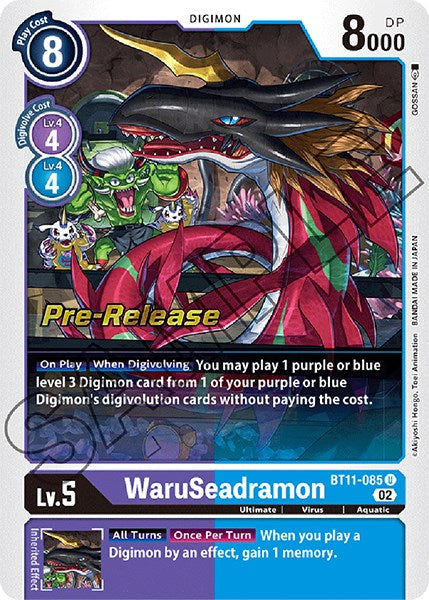 WaruSeadramon [BT11-085] [Dimensional Phase Pre-Release Promos]