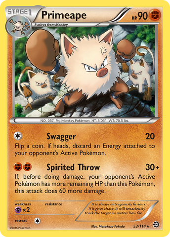 Primeape (53/114) [XY: Steam Siege]