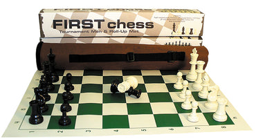 Chess: First Chess Tournament Set with Triple-Weight Pieces (3.75` King)