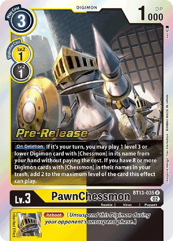 PawnChessmon [BT13-035] [Versus Royal Knight Booster Pre-Release Cards]