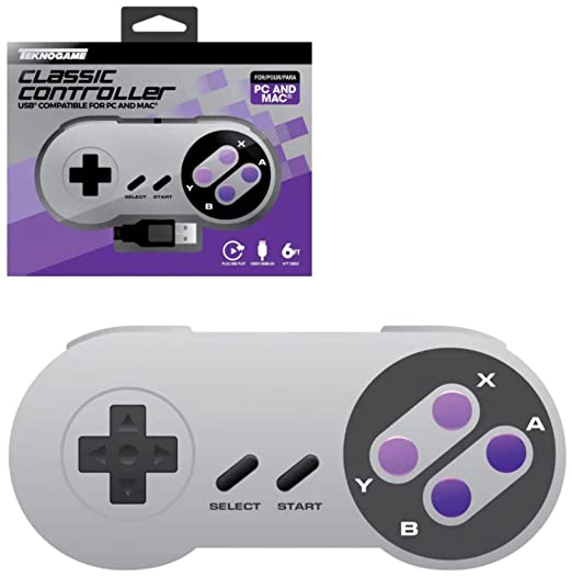 Teknogame USB SNES Classic Controller for PC and Mac
