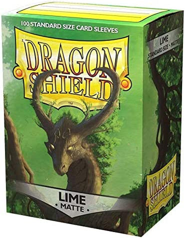 Dragon Shield Lime Matte 100 Count