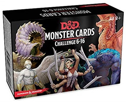 Dungeons and Dragons RPG: Monster Cards - Challenge 6-16 Deck (125 cards)