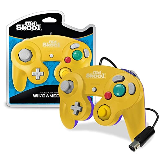 Gamecube/Wii Controller - Yellow & Purple (Old Skool