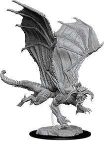 Dungeons & Dragons Nolzur`s Marvelous Unpainted Miniatures:  Young Black Dragon