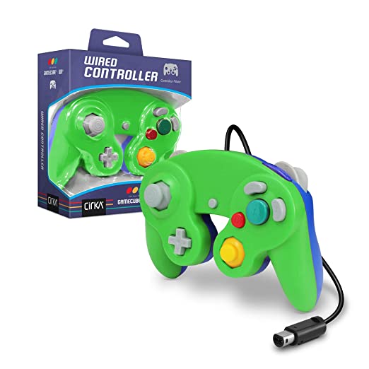 Gamecube/Wii Controller - Green & Blue (CirKa)