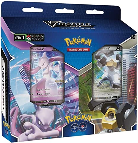 Pokemon TCG: Pokemon GO - V Battle Decks - Mewtwo V VS Melmetal V (Double Deck Bundle)