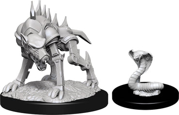 Dungeons & Dragons Nolzur`s Marvelous Unpainted Miniatures: W14 Iron Cobra & Iron Defender