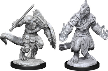 Dungeons & Dragons Nolzur`s Marvelous Unpainted Miniatures: W15 Lizardfolk Barbarian & Lizardfolk Cleric