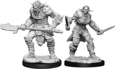 Dungeons & Dragons Nolzur`s Marvelous Unpainted Miniatures: W15 Bugbear Barbarian Male & Bugbear Rogue Female