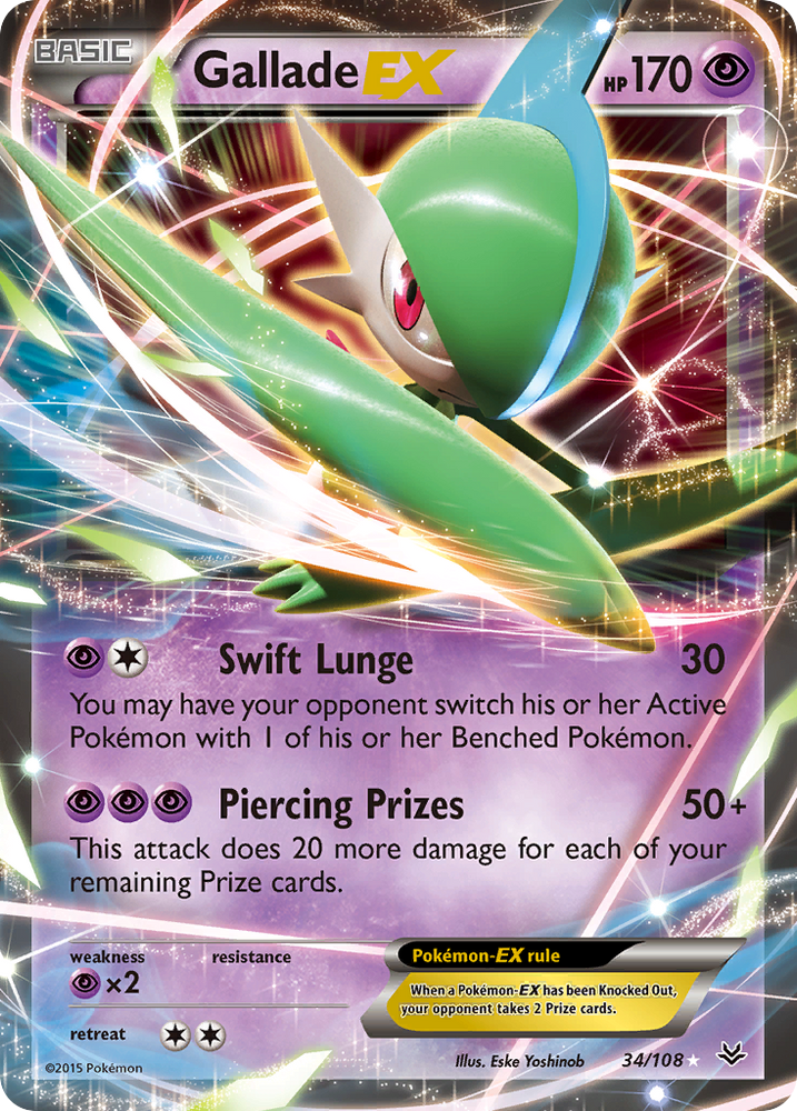 Gallade EX (34/108) [XY: Roaring Skies]