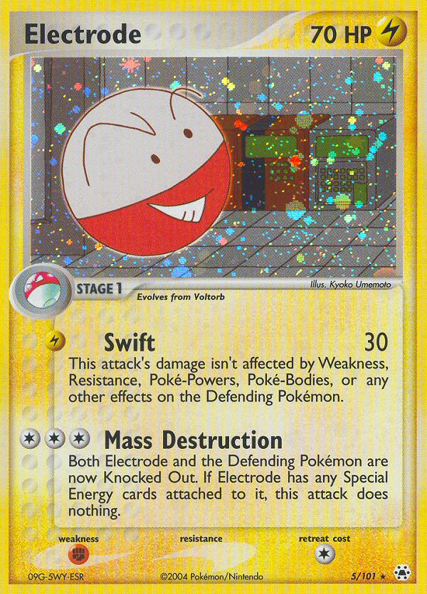 electrode pokemon card (5/101) [EX: Hidden Legends] If you do Pok√©mon, TCG Hisuian Electrode V