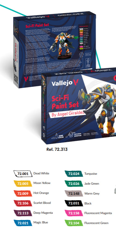 Game Color: Sci-Fi Paint Set by Angel Giraldez - Vallejo