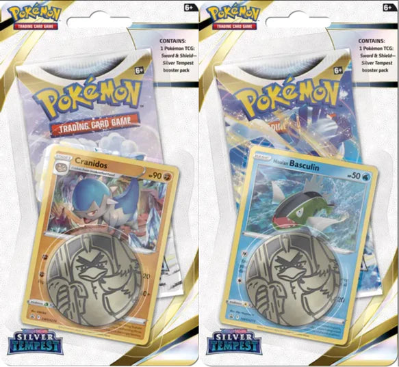 Pokémon TCG: Silver Tempest Checklane booster with Promo and Coin