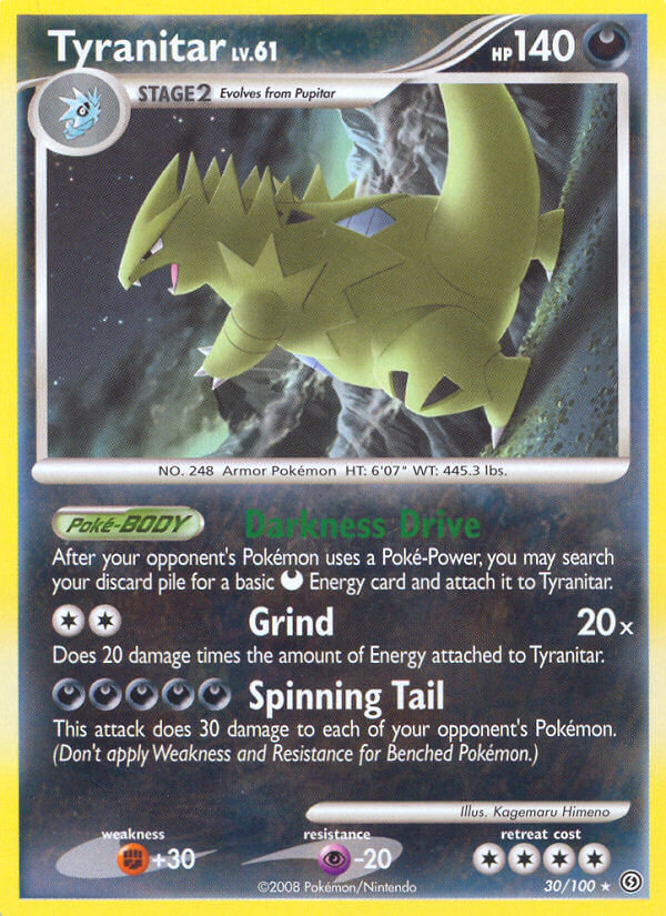 Tyranitar (30/100) (Theme Deck Exclusive) [Diamond & Pearl: Stormfront