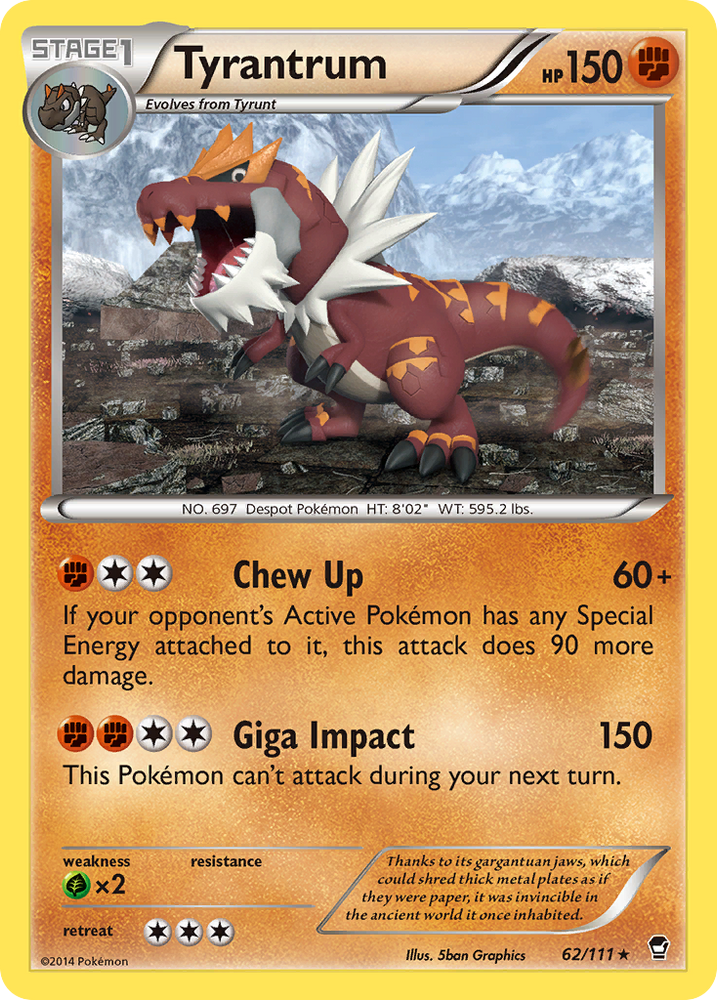 Tyrantrum (62/111) [XY: Furious Fists]