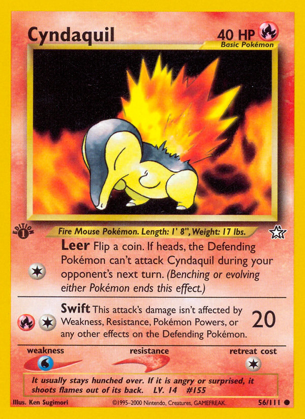 Cyndaquil (56/111) [Neo Genesis 1st Edition]