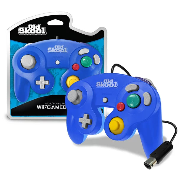 Gamecube/Wii Controller - Blue & Light Blue (Old Skool)