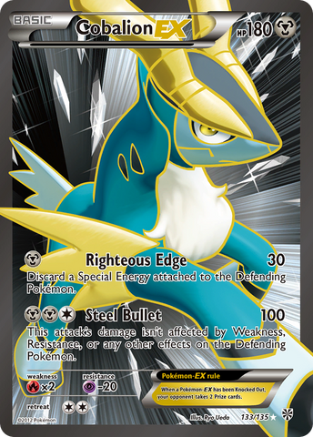 Cobalion EX (133/135) [Black & White: Plasma Storm]