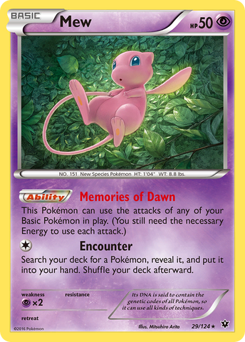 Mew (29/124) [XY: Fates Collide]