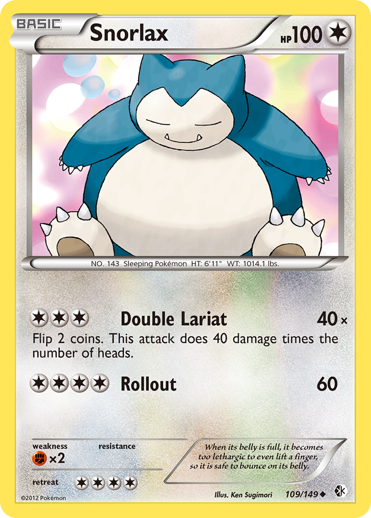 pokemon trading card game: v heroes tin Snorlax (109/149) [Black & White: Boundaries Crossed]