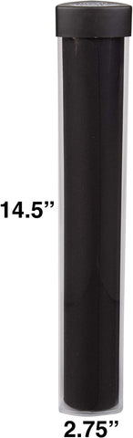 Monster Playmat Tube (Clear w/brown lid)