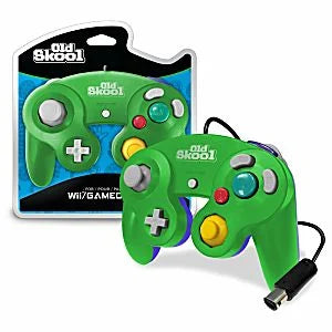 Gamecube/Wii Controller - Green & Blue (Old Skool)