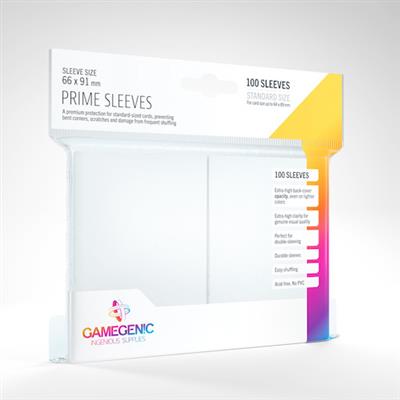 Prime Sleeves White 100 count