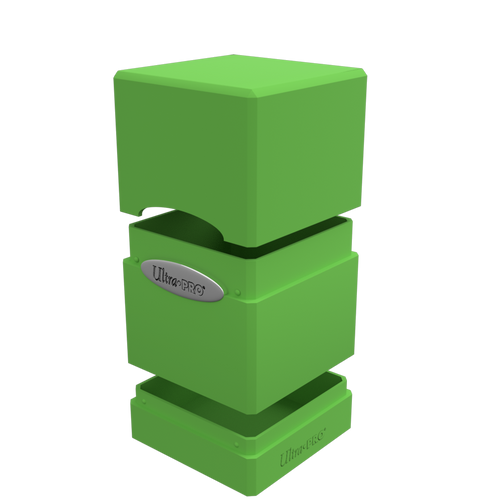 Classic Satin Tower Deck Box: Lime Green