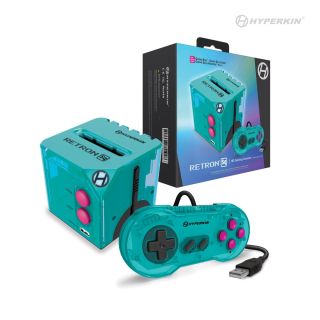 RetroN-Sq Gaming Console for Game Boy®/Game Boy Color®/Game Boy Advance® (Hyper Beach) - Hyperkin