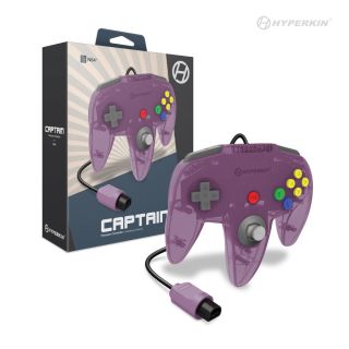 "Captain" Premium Controller for N64 (Amethyst Purple) - Hyperkin