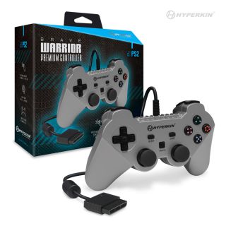 Brave Warrior Premium Wired Controller For PS2® Silver