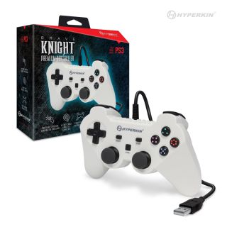 Brave Knight Premium Controller for PS3/ PC/ Mac (White) - Hyperkin