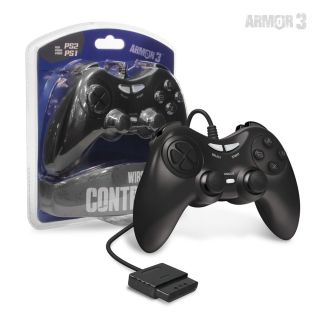Wired Game Controller for PS2 (Black) - Armor3