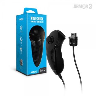 WaveChuck Nunchuck Controller Wii® / Wii U (Black) - Armor3