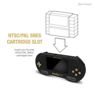 SupaBoy BlackGold Portable Pocket Console for Super NES®/Super Famicom - Hyperkin
