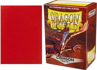 Dragon Shield Game Sleeves Matte Crimson 100Ct Pack