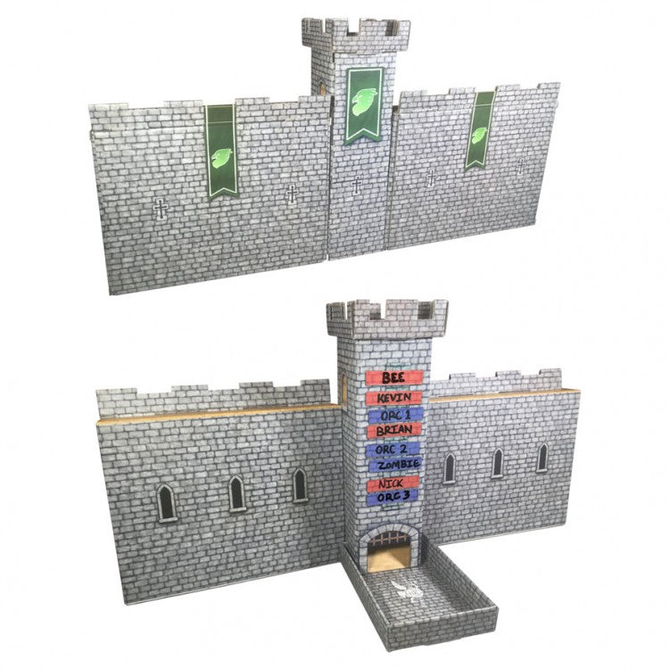 Castle Keep Dice Tower With DM Screen Walls