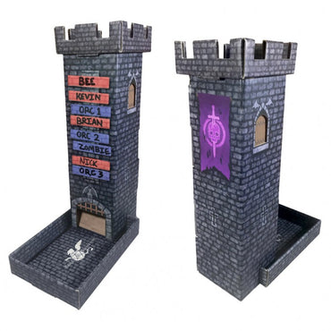 Dark Castle Keep Dice Tower with Magnetic Dry-Erase Turn Tracker