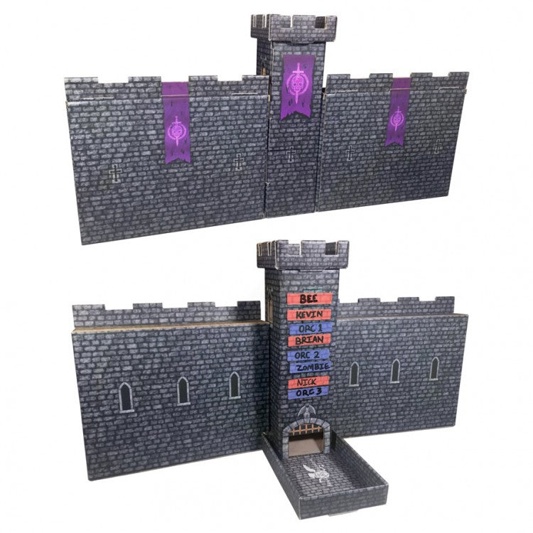 Dark Castle Keep Dice Tower with DM Screen Walls