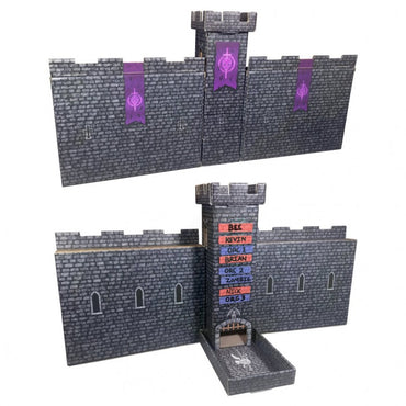 Dark Castle Keep Dice Tower with DM Screen Walls